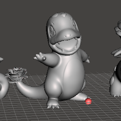 Autodesk-Meshmixer-Charmander.stl-12_2_2023-06_02_29-2.png Fichier 3D Pokemon Valentine Day・Modèle imprimable en 3D à télécharger