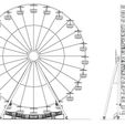 ab0c1220218784ef12242ad63f95c283_display_large.jpg STL file Giant wheel / ferris wheel / grande roue / 1 meter・Model to download and 3D print