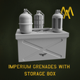 Cults-3D-Listing.png WH40k Cosplay Imperial Guard Grenades With Storage Box