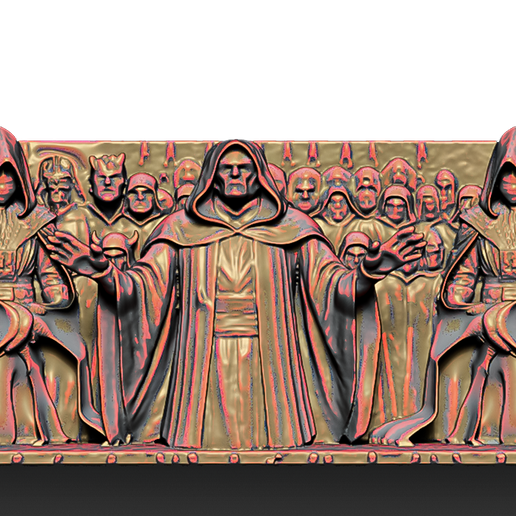 🖼️ Sith Lords 3d Canvas・ STL File for 3D printing・Cults