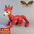 5.jpg FLEXI RED DRAGON | PRINT-IN-PLACE | NO-SUPPORT CUTE ARTICULATE