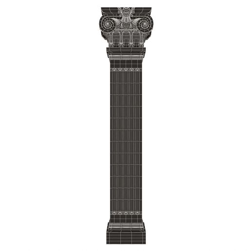 Wireframe-Low-Column-Capital-01002-1.jpg Column Capital 01002