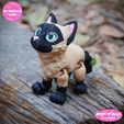 h.jpg PRINT IN PLACE CUTE SIAMESE CAT