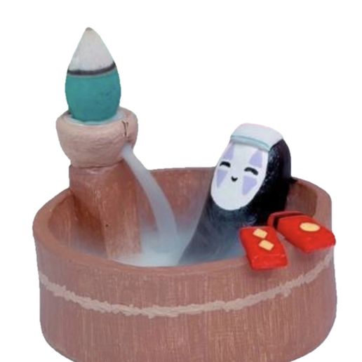 tina de spa sin cara (studios ghibli)
