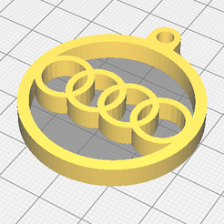 Audi.PNG Download free STL file Audi key chain • Model to 3D print, 3D-Drucker