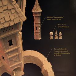 Gracewindale-dicetower-addon.jpg STL file Gracewindale Dice Tower・3D printer design to download