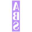ABS.stl STL-Datei Filament Box Etiketten (austauschbar)・3D-druckbares Design zum Herunterladen