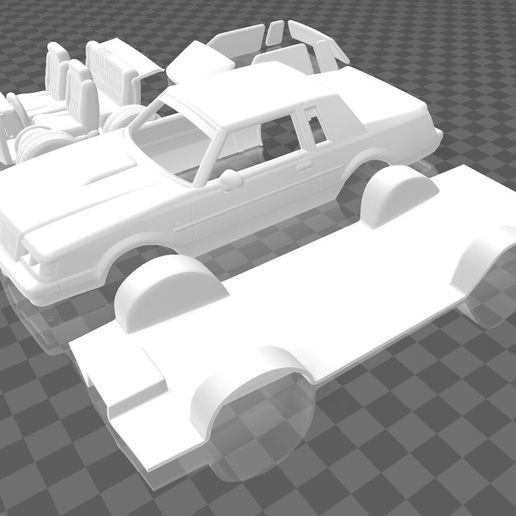 Captura-de-pantalla-2026-01-01-203424.jpg Buick Regal Grand National 1987 (GNX Style) – Detailed Separate Parts Model Kit – STL for 3D Printing