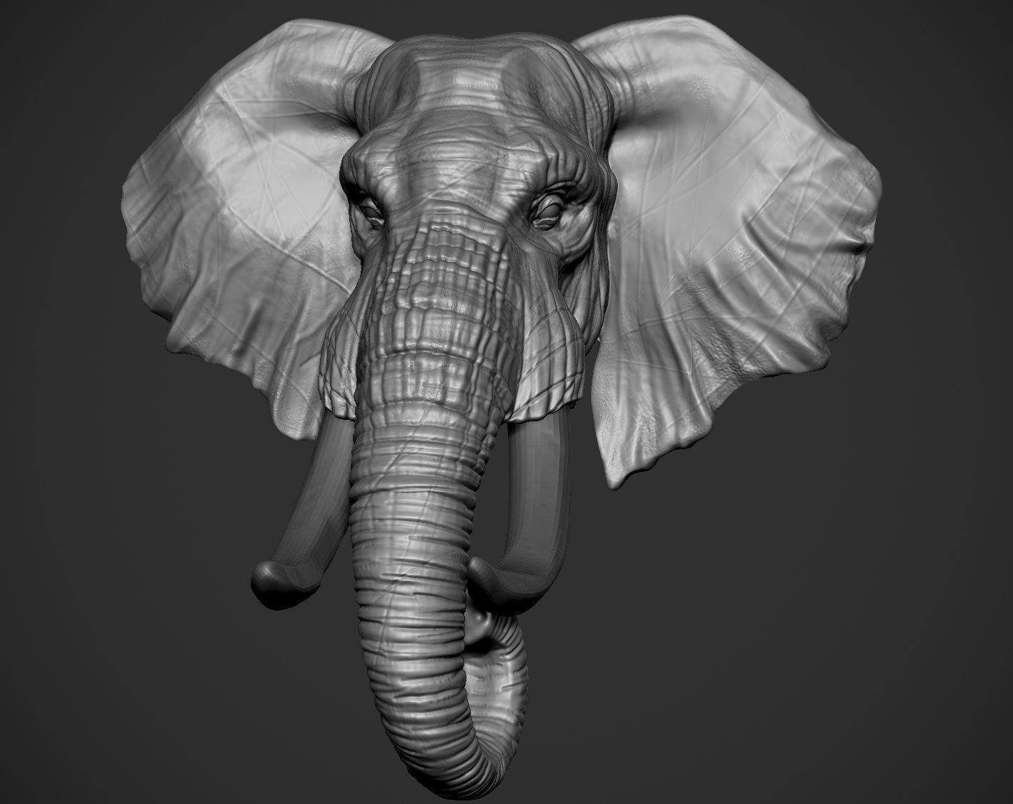 Stl File Elephant Head・3d Printer Model To Download・cults