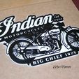 indian-motocicleta-big-chief-cartel-letrero-logotipo-impresion3d-manillar.jpg Indian, Motorcycle, Bigchief, vintage, collection, collecting, collector, handlebars, seat, Motorcartel, sign, logo, impresion3d