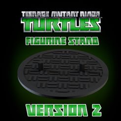 Cover.jpg Free STL file TMNT 2012 Figurine Stand Version 2・3D printer model to download