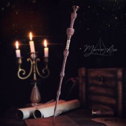 Mürver.jpg Fichier STL La baguette de sureau de Dumbledore - Harry Potter・Idée pour impression 3D à télécharger