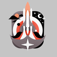 rocket-ship.png Stilisiertes Raketenschiff-Design