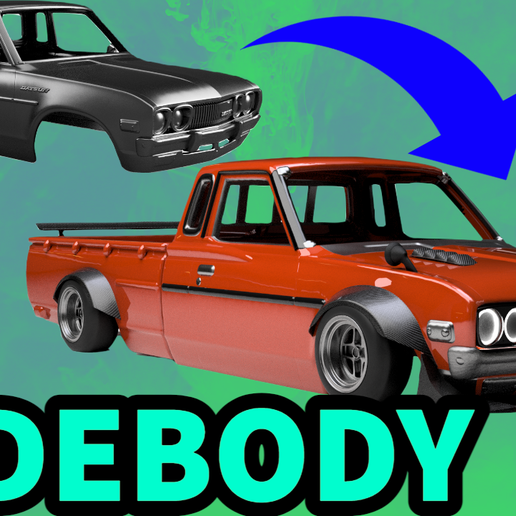 DATSUN 620 510 AND NISSAN 240Z WIDEBODY FENDER FLARES FOR REAL VAN