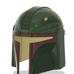 Casque-Mando-pres.png OBJ-Datei Star Wars Helm Mando・Vorlage für 3D-Druck zum herunterladen