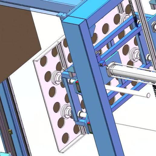 000018.jpg Automatic Pallet Stacker with Roller Conveyor 3D CAD Model