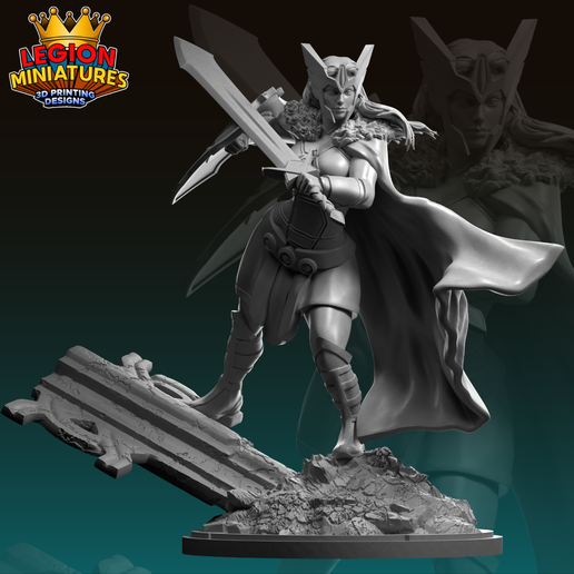 STL file Marvel crisis protocol sif presupported included 🦸 ・3D printer ...