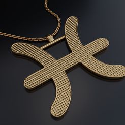 1.jpg Fichier 3D Pendentif Poissons・Plan pour impression 3D à télécharger