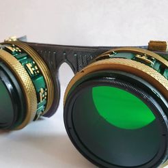 spgshort1.jpg STL-Datei Steampunk/Cyberpunk goggles・3D-druckbare Vorlage zum herunterladen