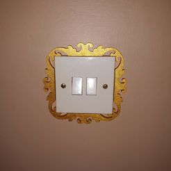 Fancy-lightswitch-surround-pic-1-gold.jpg 3D file Fancy light switch surround・3D printable model to download, M3DPrint