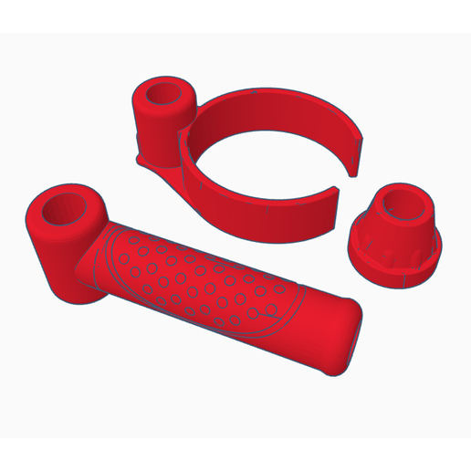 Crutch, crutch 3D model