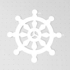 DharmaWheel4.jpg STL file Dharma Wheel Style 2, Buddhist's Wheel・3D printer model to download, drakoniccreations