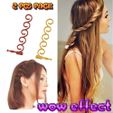 Female braid hair 06-g2-vv.jpg Multi Female Style Braiding Tool hair styling roller braid accessories for girl headdress weaving fbh-06 3d print cnc