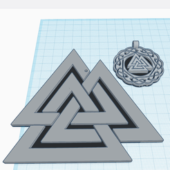 00.png Free STL file Valknut the Viking symbol・3D print design to download