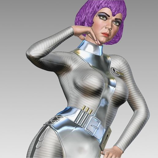 Lt Gay Ellis from UFO 70's series in original operative outfit 3D model