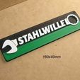 stahlwillel-herramientas-cartel-letrero-rotulo-logotipo-impresion3d-taller.jpg Stahlwille, Tools, Tools, Poster, Sign, Signboard, Logo, 3dPrinting, Pliers, Hammer, Do-it-yourself, Hardware, Screws, Saw, Nails