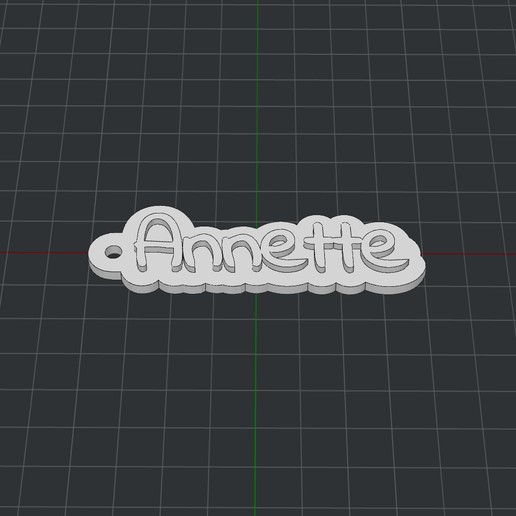 Keychain Annette 3D model