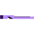 snapfit_handle_base_stopper.stl snap-fit handle bar mount base remix (knurled, 22mm-34mm)