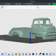 Screenshot-6938.png 1955 FORD C-500 CABOVER  FLATBED RAMP TRUCK, detailed hollow model shell cab body, solid ramp bed, rc, trucks, scale rigs, builds, display, resin and fdm 3d print, stl file