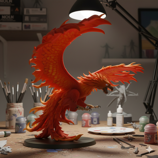 Phoenix Statue or Miniature Model