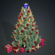 hh.jpg Chrismas Tree 3D Model - Obj - FbX - 3d PRINTING - 3D PROJECT - GAME READY NOEL Chrismas Tree  Chrismas Tree NOEL