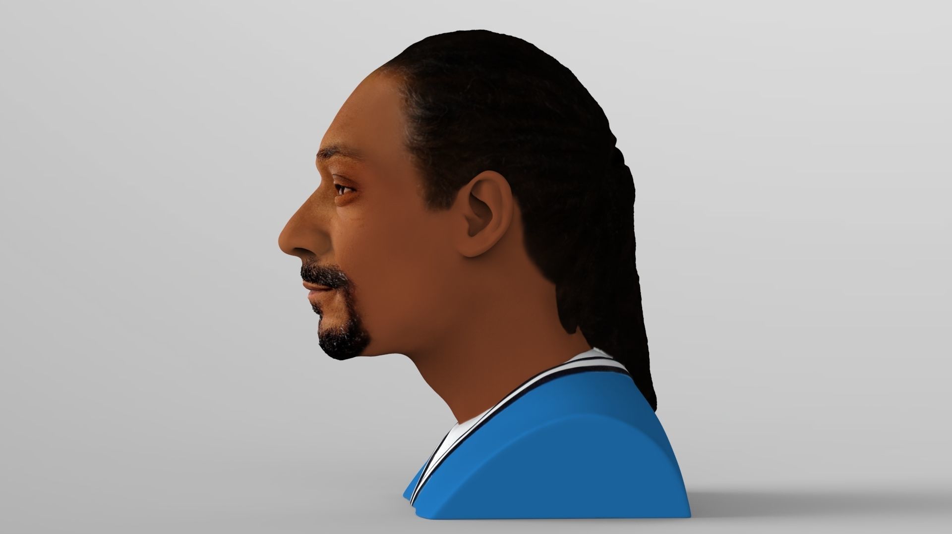 snoop-dogg-bust-ready-for-full-color-3d-printing-3d-model-obj-mtl-fbx-stl-wrl-wrz (3).jpg STL file Snoop Dogg bust ready for full color 3D printing・Template to download and 3D print, PrintedReality