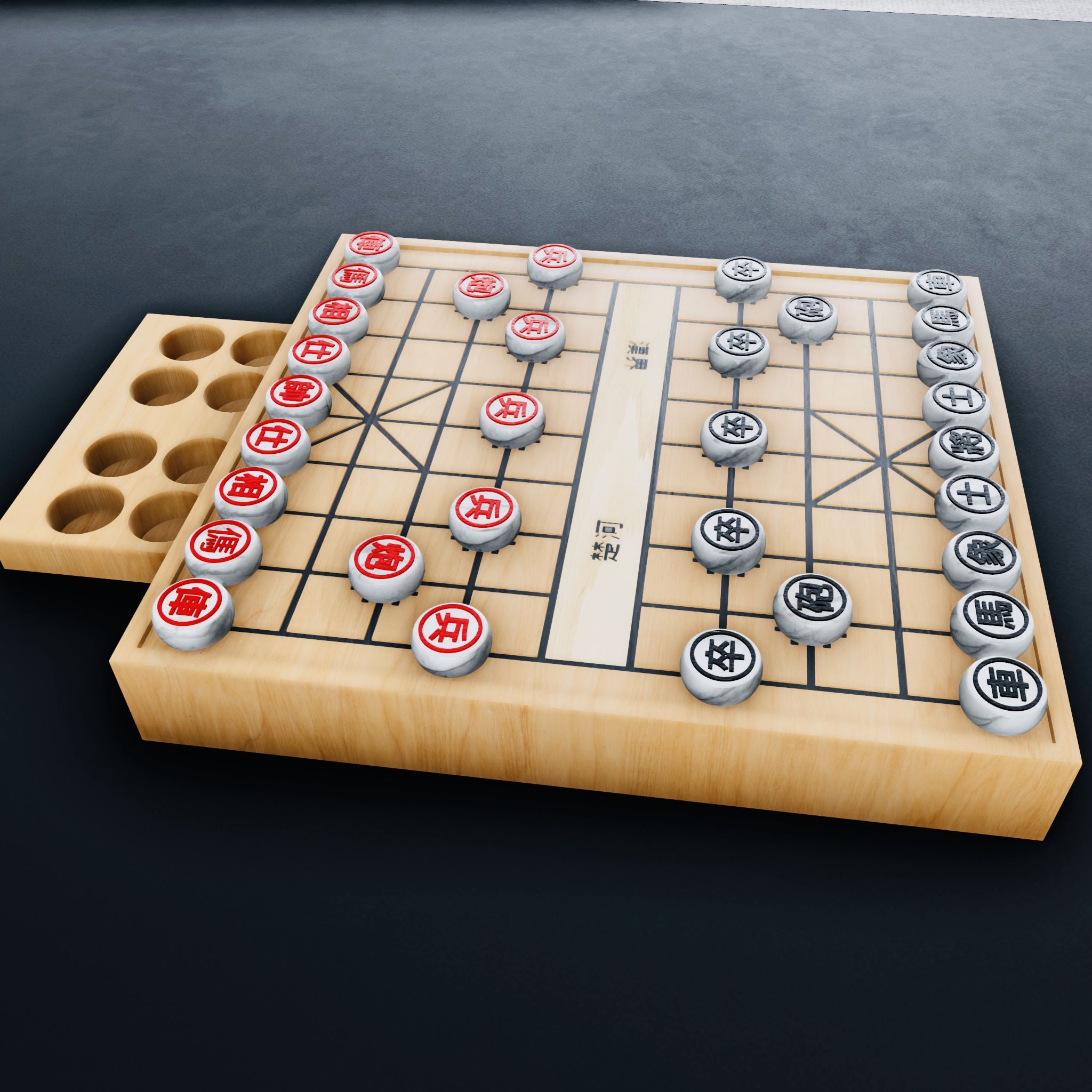 3D file Xiangqi - Chinese Chess - Board Game・3D printable model 