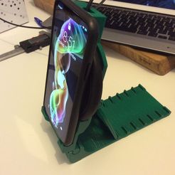 Archivo STL Soporte para teléfono móvil Mesa de visualización para iPhone  de Smartphone - Articulado 📱・Diseño para descargar y imprimir en 3D・Cults