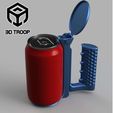 Can-Auto-Holder-3DTROOP-Img08.jpg Archivo STL Porta latas automático 330ml/350ml・Modelo para descargar y imprimir en 3D