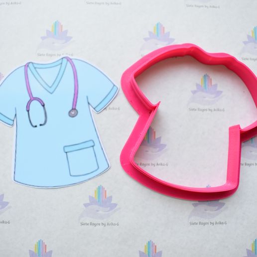 DSC_0033.jpg Doctor Cookie Cutter / Medical Doctor Nurse's Gown