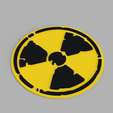 1.png Radiation Symbol Logo Coasters