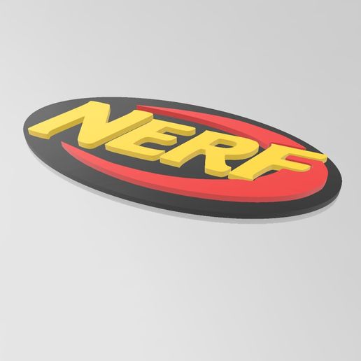 🏢 NERF LOGO・ STL File for 3D printing and CNC machining Laser