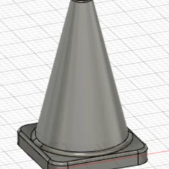 Cone-2.png 1/18 Cone de circulation / Traffic cone diecast