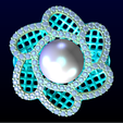 Nhan-luoi-N6682-02.png Mesh flower ring -Womens pearl ring - Pearl ring - N6682