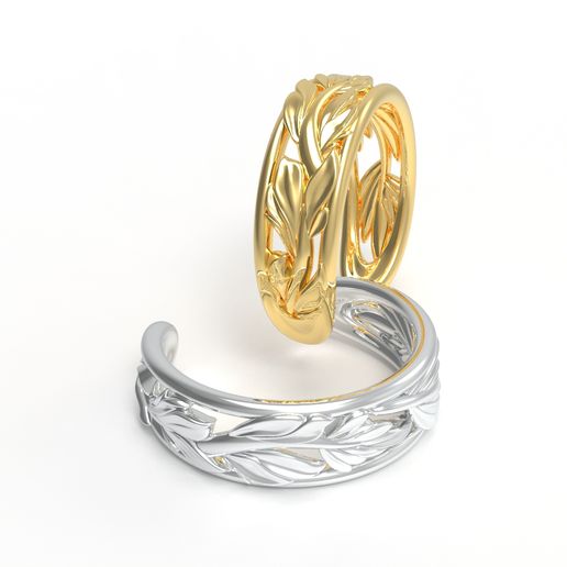 leaf ring 3D model