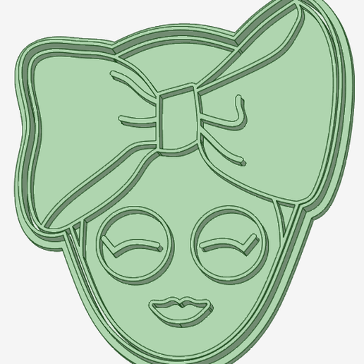 Relax cookie cutter mask 3D model