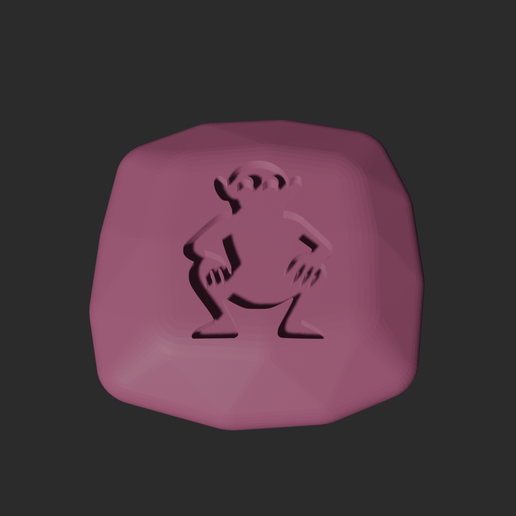 Gollum Stone - 3D Printable Game Token