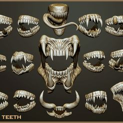 cover.j3.jpg Fichier 3D 21 Dents de créatures et de monstres・Design pour imprimante 3D à télécharger