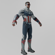 Renders0005.png Captain America Sam Wilson Textured Rigged
