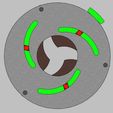 iris mechanism-3 blades E.jpg STL-Datei Iris mechanism-3 blades・Modell zum Herunterladen und 3D-Drucken